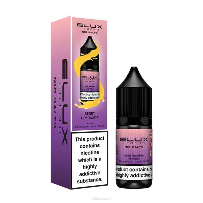 Elux Legend sel de nicotine 10ml | Elux Berne R40F46 limonade aux baies