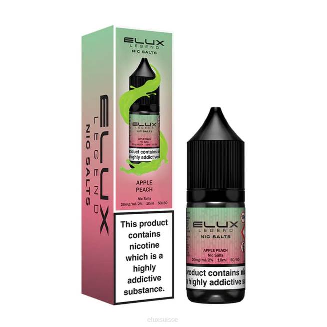 Elux Legend sel de nicotine 10ml | Elux Prix R40F40 pêche aux pommes