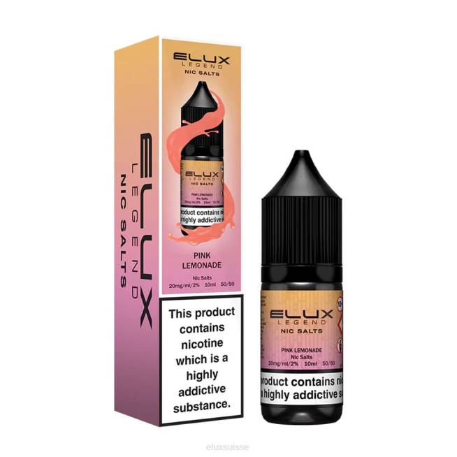 Elux Legend sel de nicotine 10ml | Elux Suisse R40F45 limonade rose