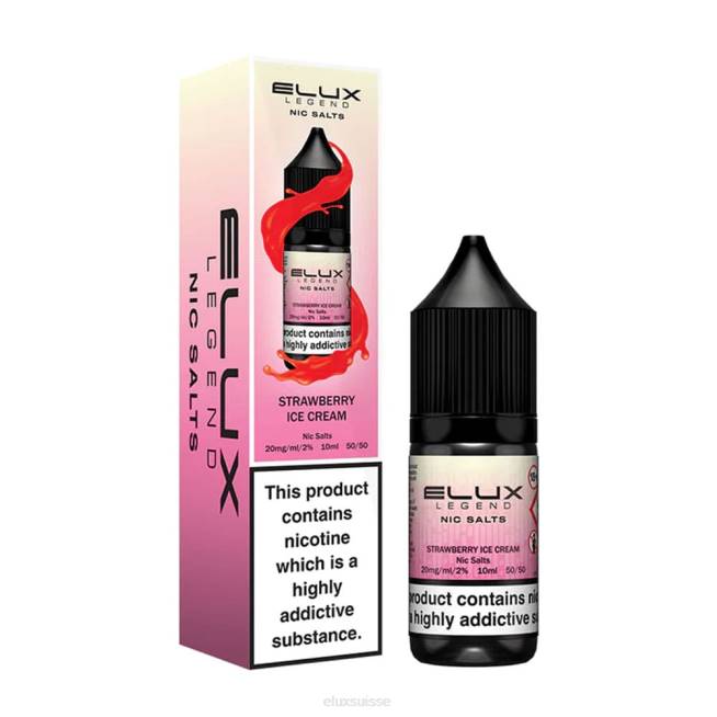 Elux Legend sel de nicotine 10ml | Elux Vape Suisse R40F44 glace à la fraise
