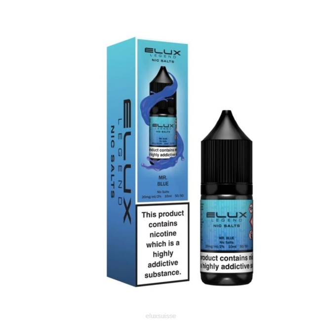 Elux Legend sel de nicotine 10ml | Elux Vape Suisse R40F64 monsieur bleu