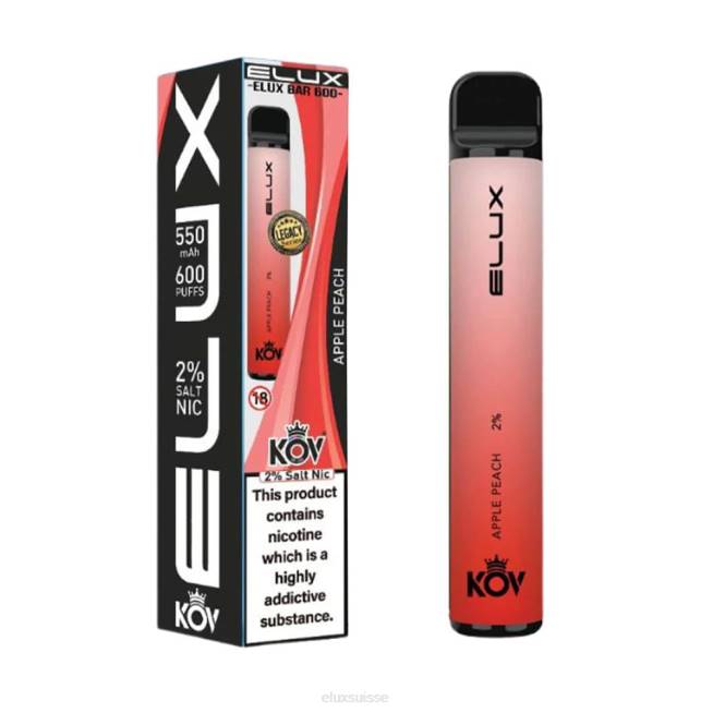 Elux Bar vape jetable de la série Legacy | Elux Wholesale R40F103 pêche aux pommes