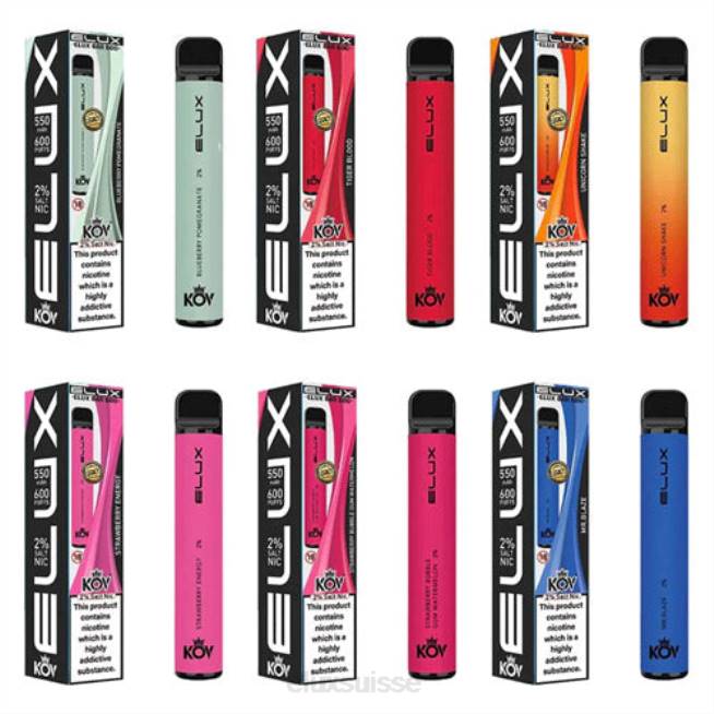 Elux Bar vape jetable de la série Legacy | Puff Elux R40F107 myrtille cerise canneberge