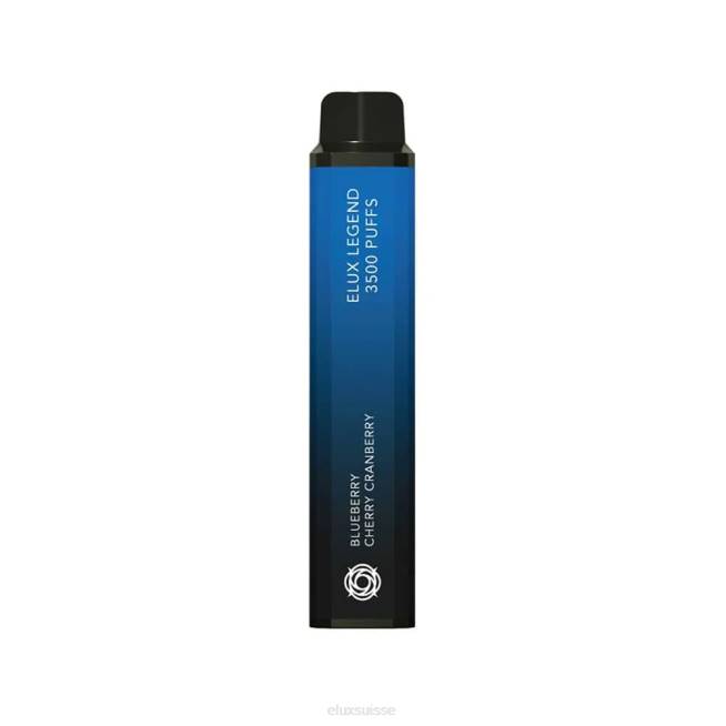 Elux Legend Vape jetable de 3500 bouffées | Elux Berne R40F36 myrtille cerise canneberge