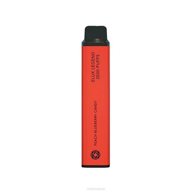 Elux Legend Vape jetable de 3500 bouffées | Elux Prix R40F60 bonbons pêche-myrtille