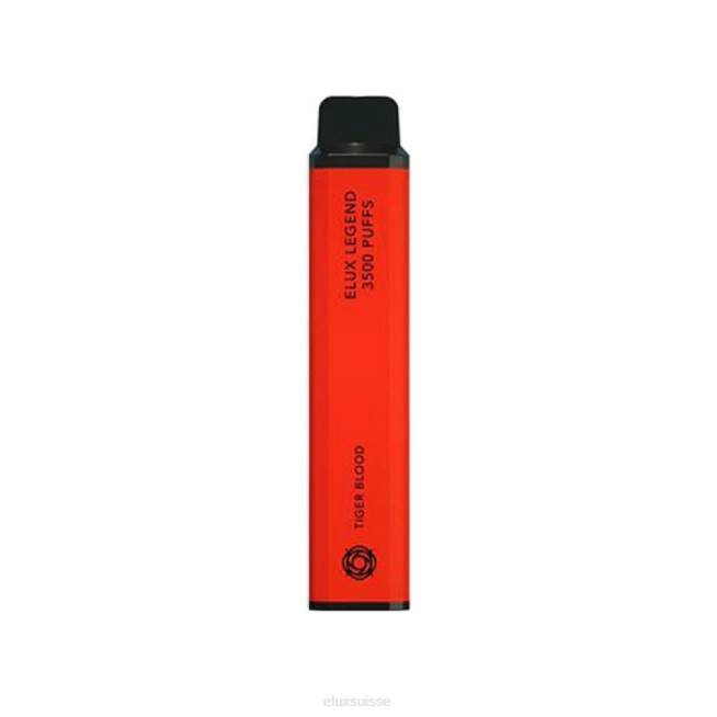 Elux Legend Vape jetable de 3500 bouffées | Elux Vape Flavours R40F39 sang de tigre