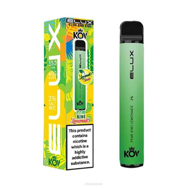 Elux Bar vape jetable série limonade | Elux Vape Flavours R40F79 limonade poire kiwi
