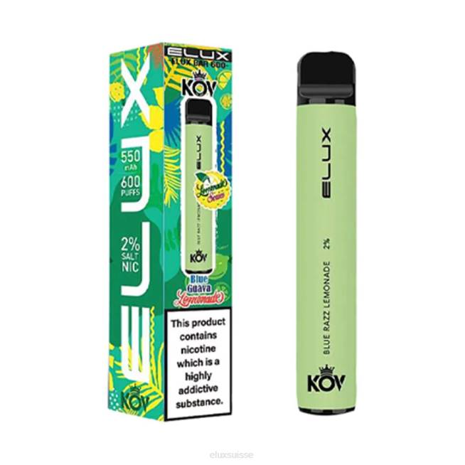 Elux Bar vape jetable série limonade | Elux Vape Flavours R40F9 limonade bleue