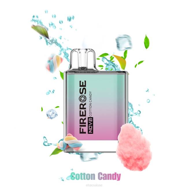 Elux Firerose Nova Vape jetable de 600 bouffées | Elux Wholesale R40F23 barbe à papa
