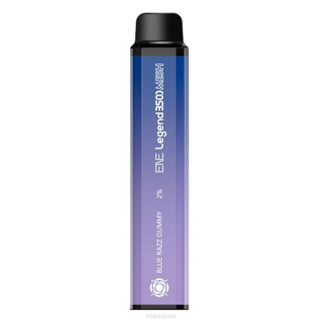 Elux ENE Legend Vape jetable de 3500 mailles | Elux Wholesale R40F143 gomme bleue Razz